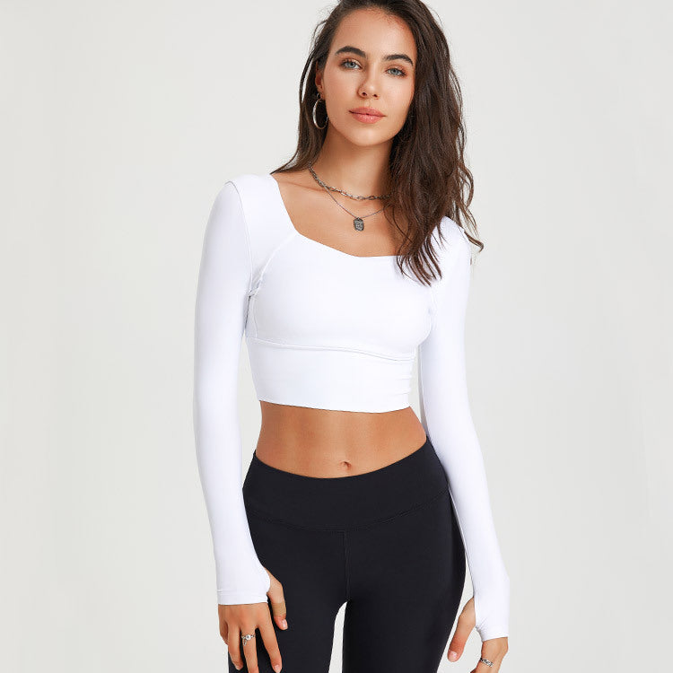 Women long Sleeve Women's Quick-drying Slim Fit Running Training Sports Workout Clothes Top