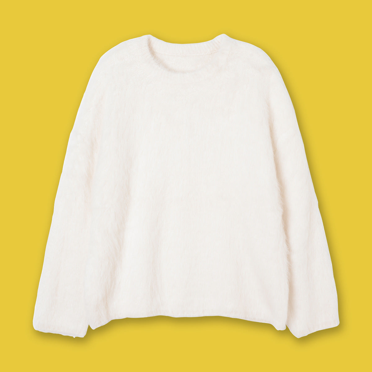 Damen Alpaka-Wollpullover mit Rundhalsausschnitt, Hochwertig