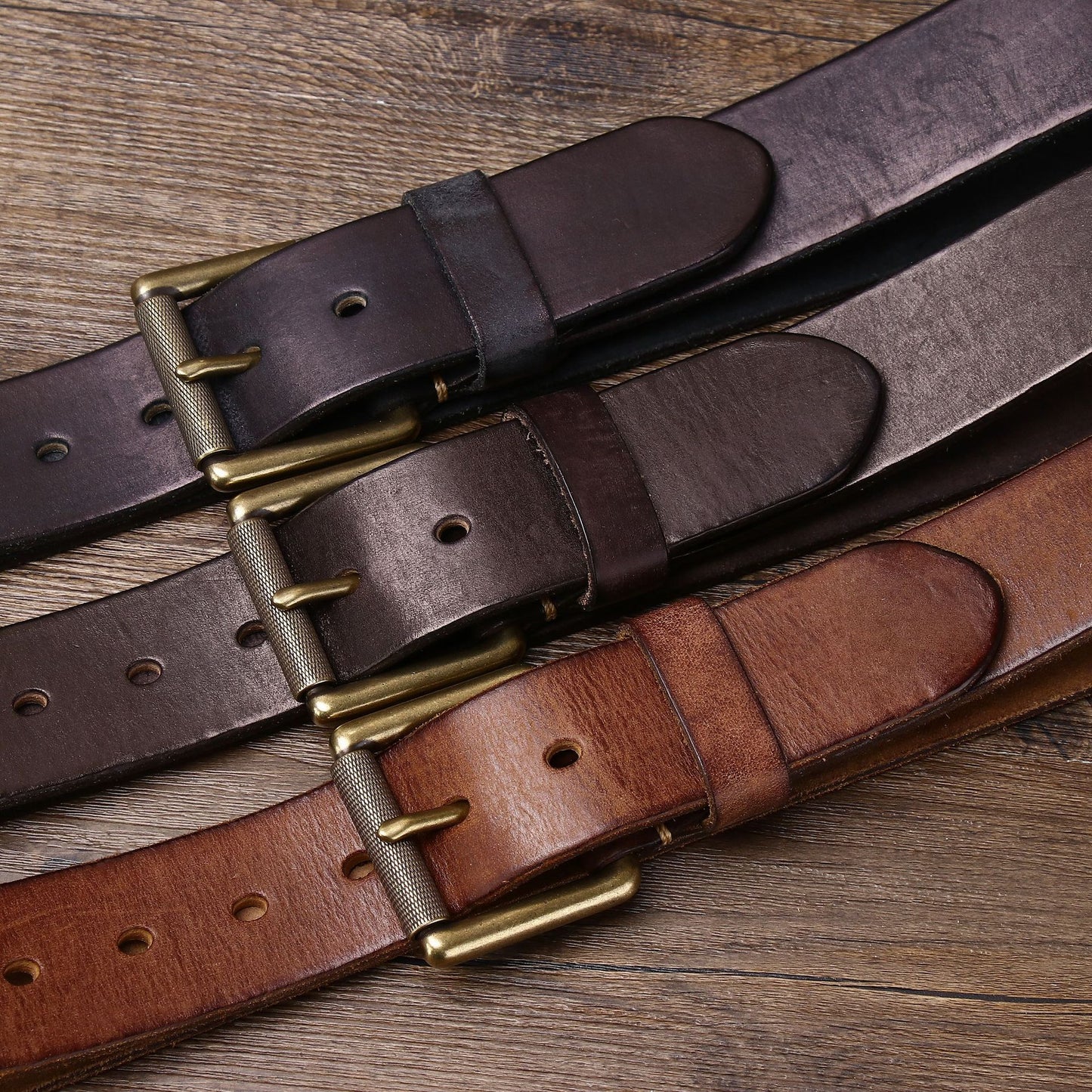 Handmade Widen And Thicken First Layer Cow Leather Belt 4CM