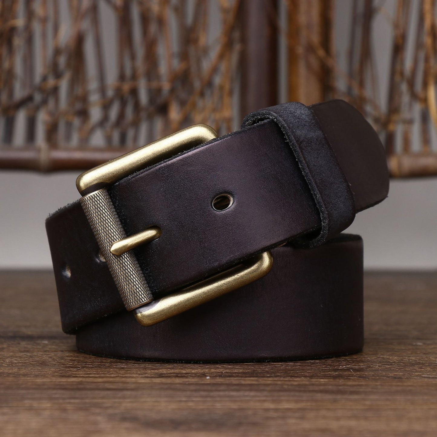 Handmade Widen And Thicken First Layer Cow Leather Belt 4CM