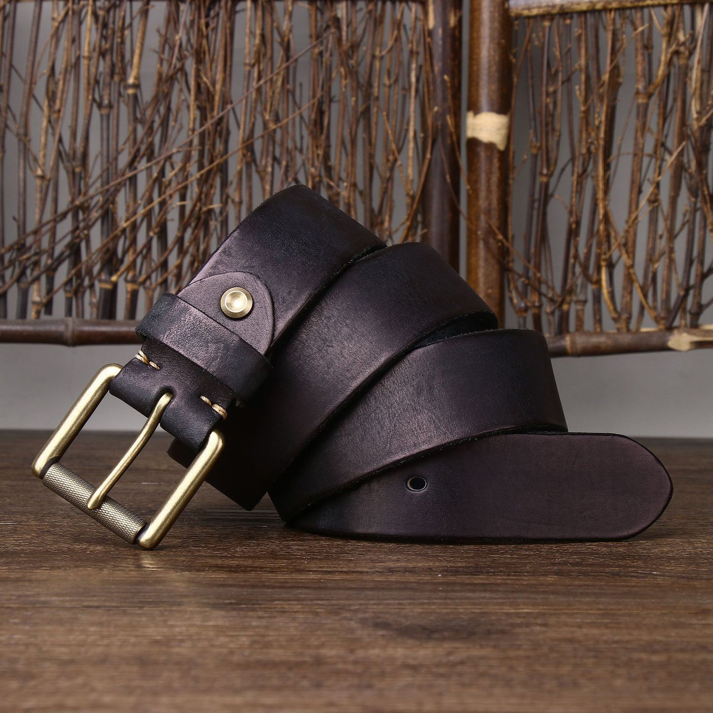 Handmade Widen And Thicken First Layer Cow Leather Belt 4CM