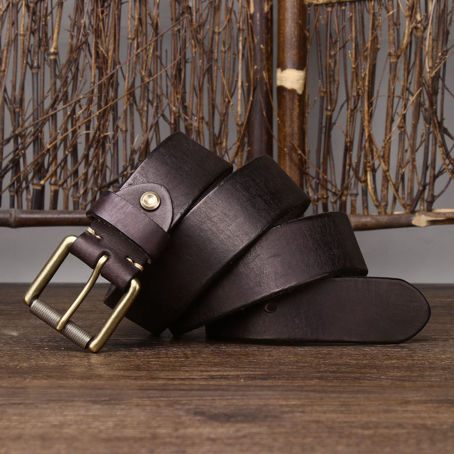 Handmade Widen And Thicken First Layer Cow Leather Belt 4CM