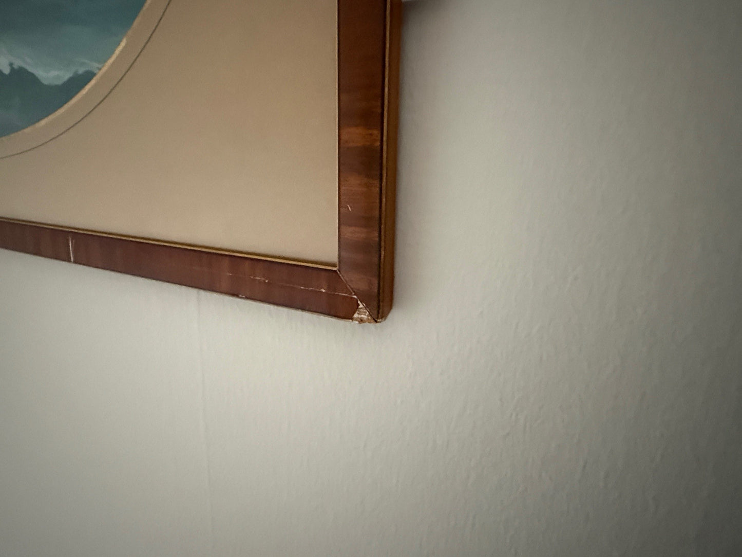 Aquarell auf Papier "Segelschiff im Wellengang"