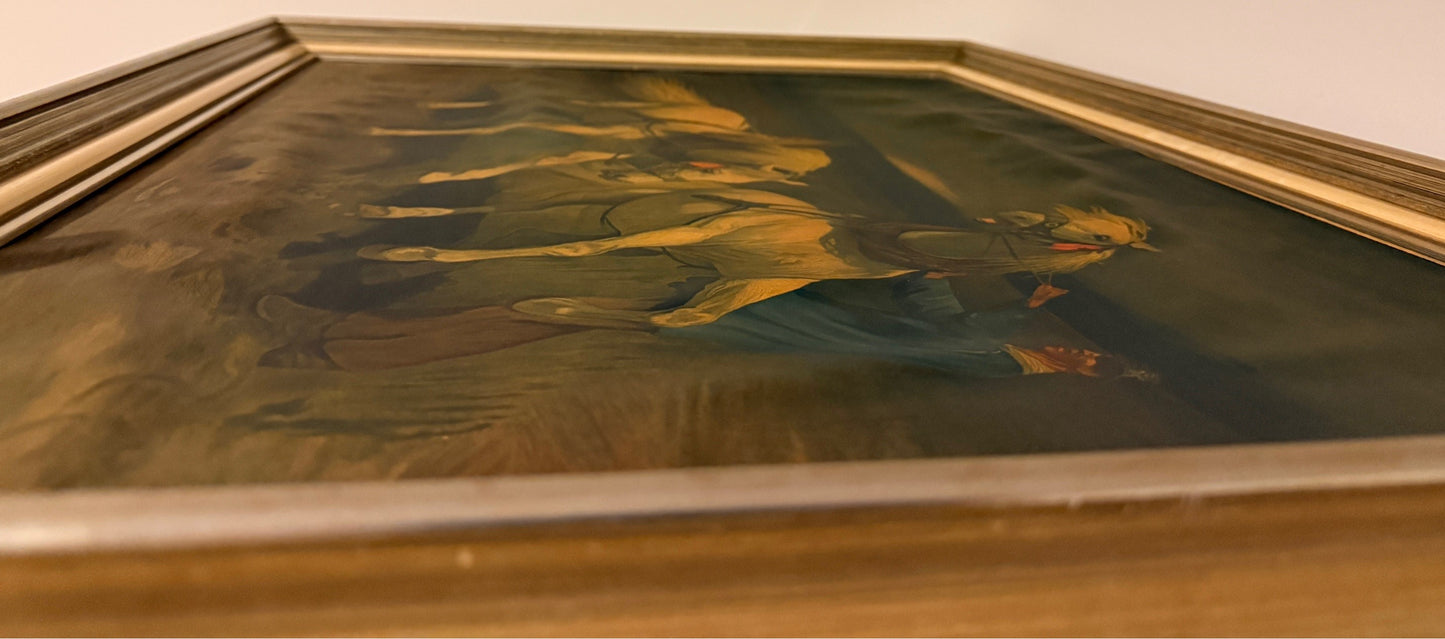 Rudolf Koller Schimmelgespann, tirage rare de JE Wolfensberger