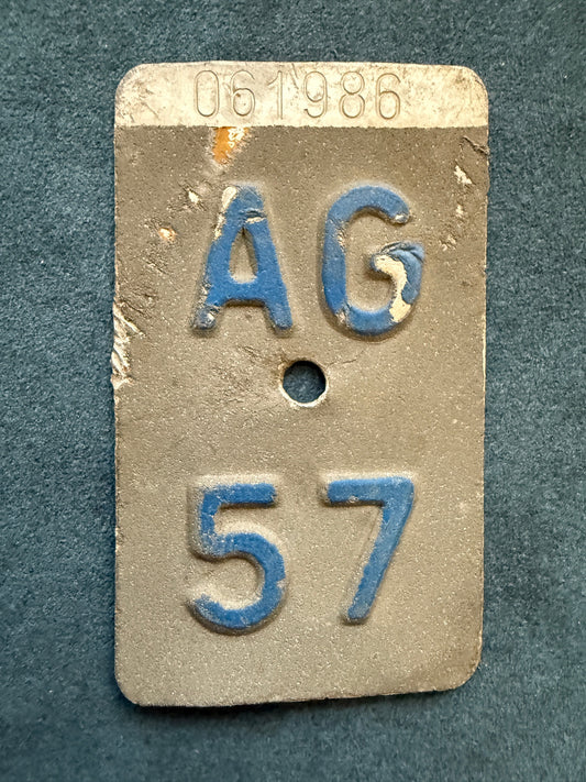 AG 1957 Velonummer