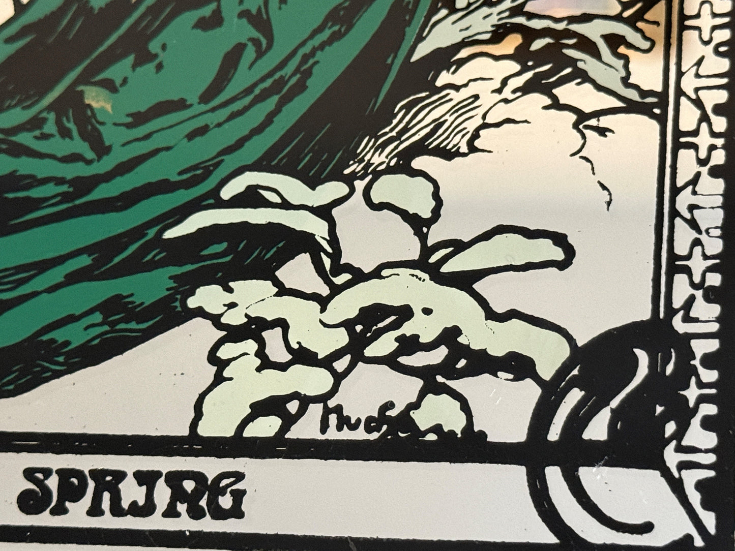 Alphonse Mucha, Spiegeldruck durch die Originalwerke um die 1970 Jahre