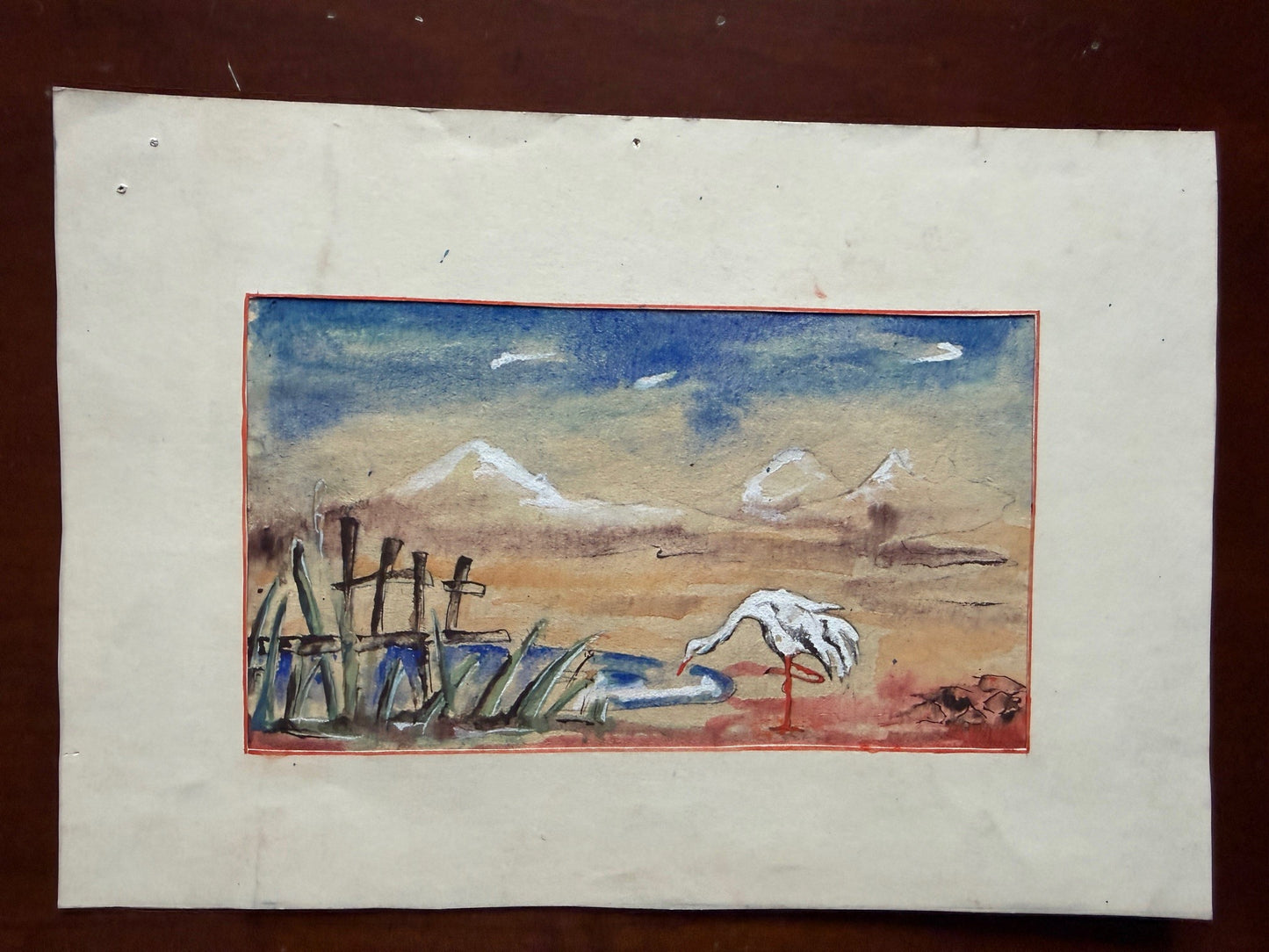 Asiatische, Orientalische Zeichnungen und Aquarelle - machen Sie den Preis !