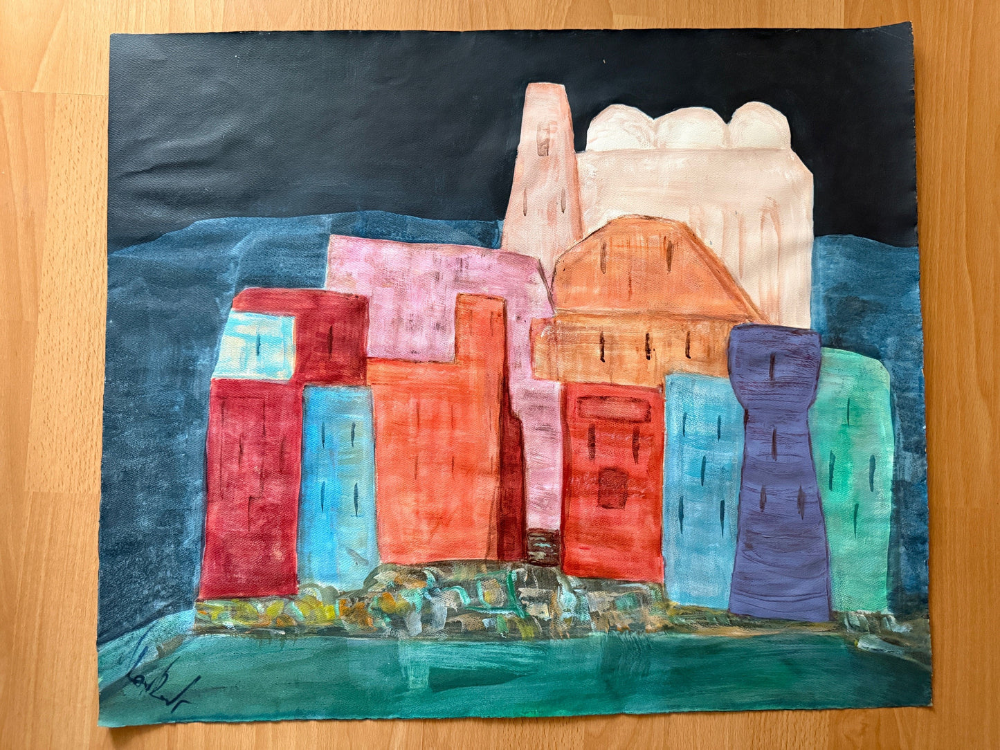 Aquarell auf Papier, ungerahmt