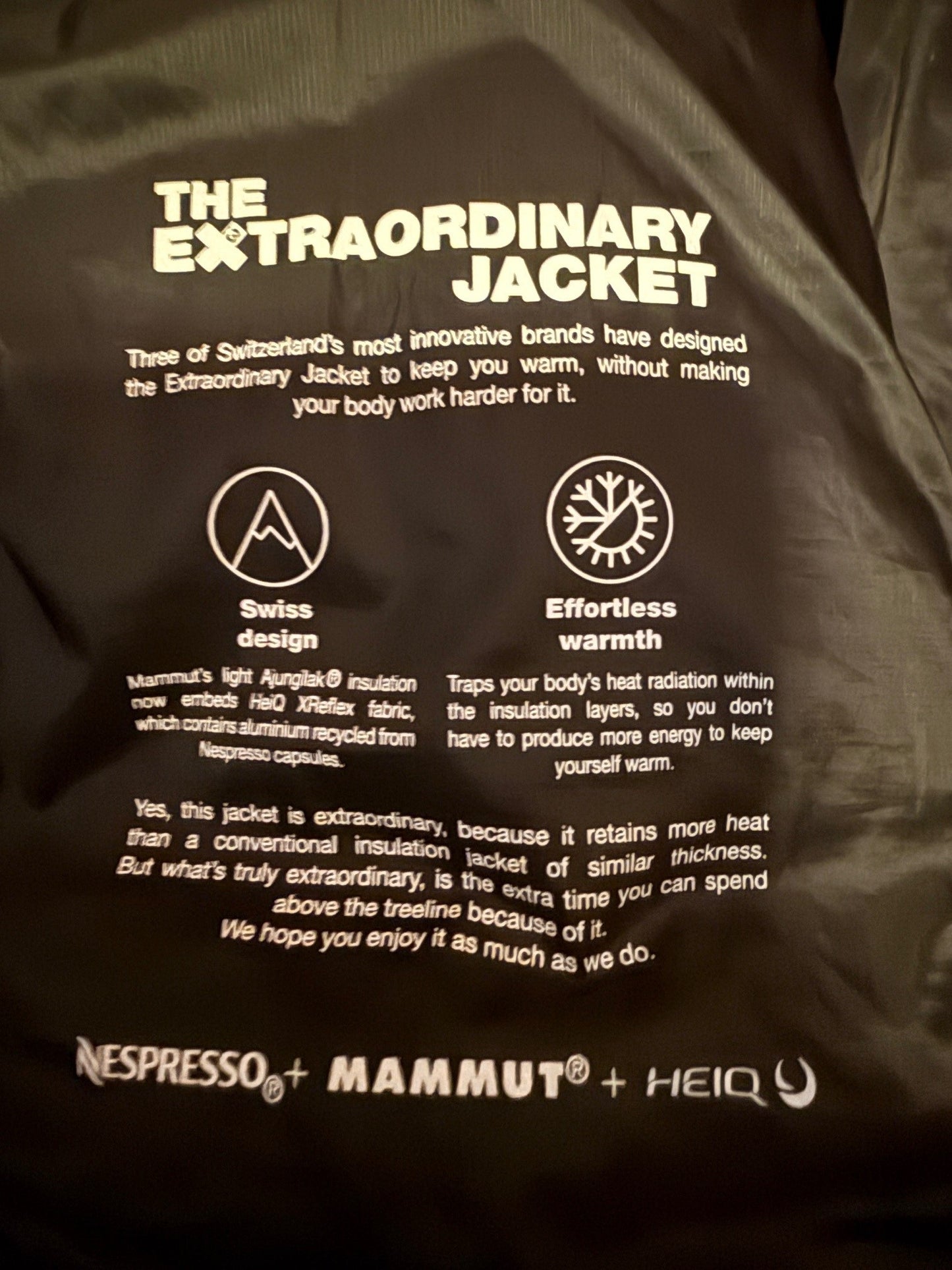 Mammut, Nespresso Cosi, Limited Edition