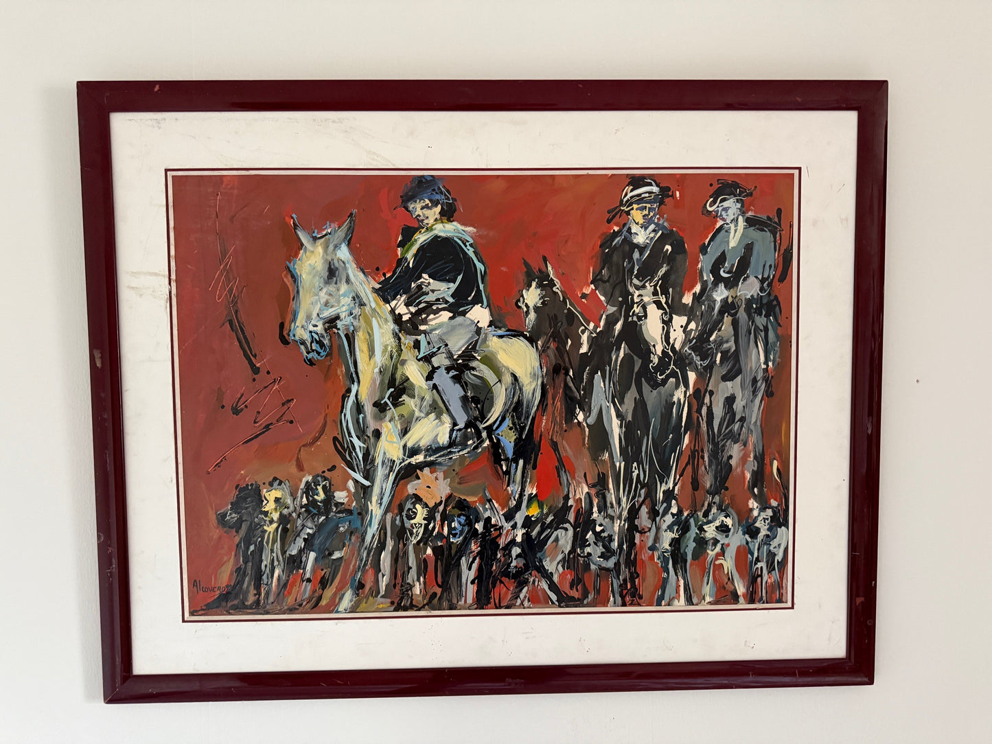 Les Cavaliers d'Alcovery 92 « Huile sur papier »