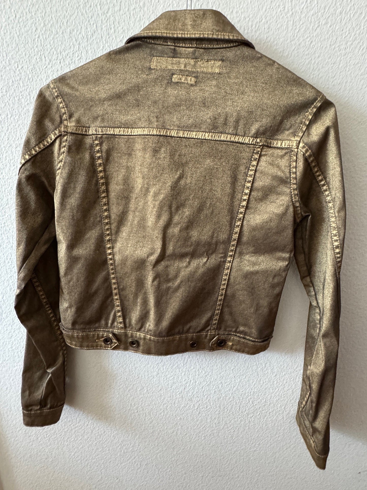 secondhand, Denim Departements"- Jeansjacke Goldfarben