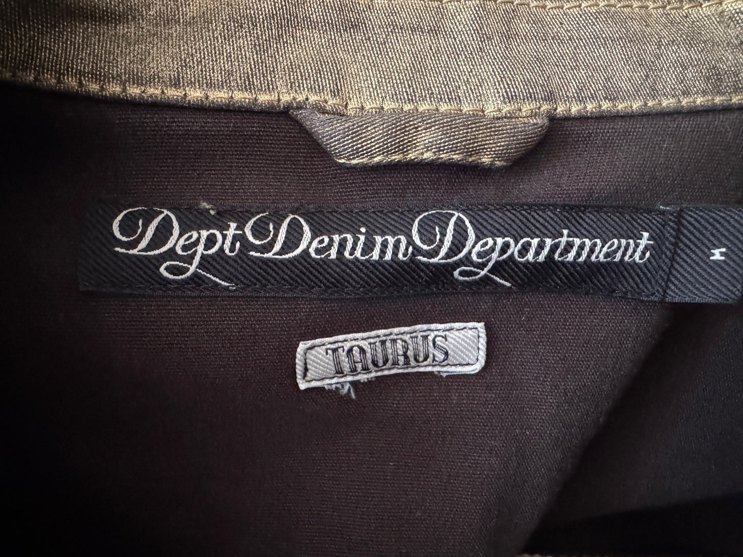 secondhand, Denim Departements"- Jeansjacke Goldfarben