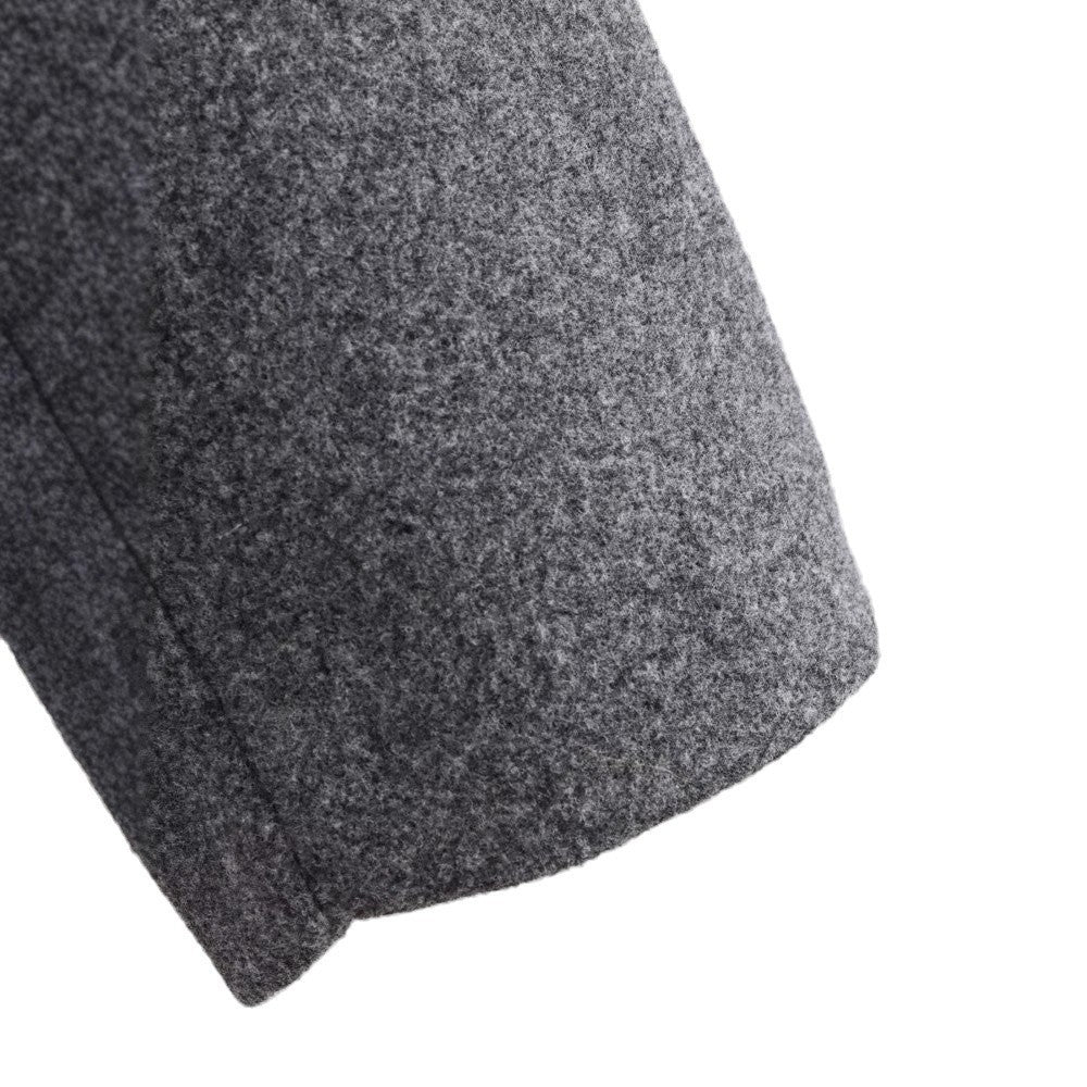 Damen Kurzmantel in Grau, klassisch, lockerer Zweireiher