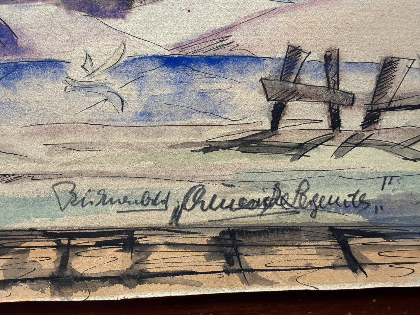 Asiatische, Orientalische Zeichnungen und Aquarelle - machen Sie den Preis !